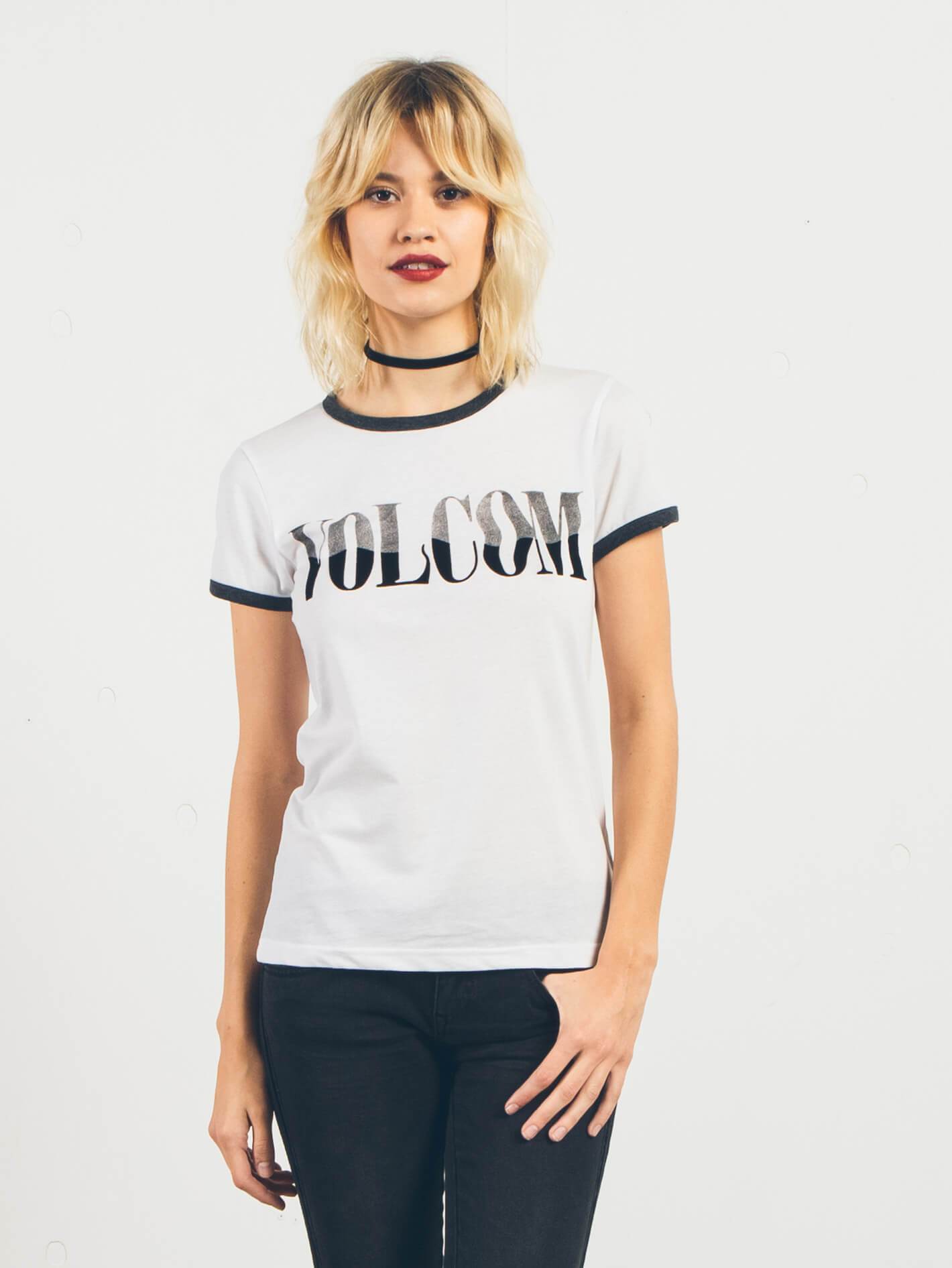 Let's Go Ringer Tee - White