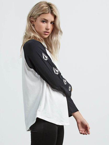 Pop Rocket Raglan T-shirt - White