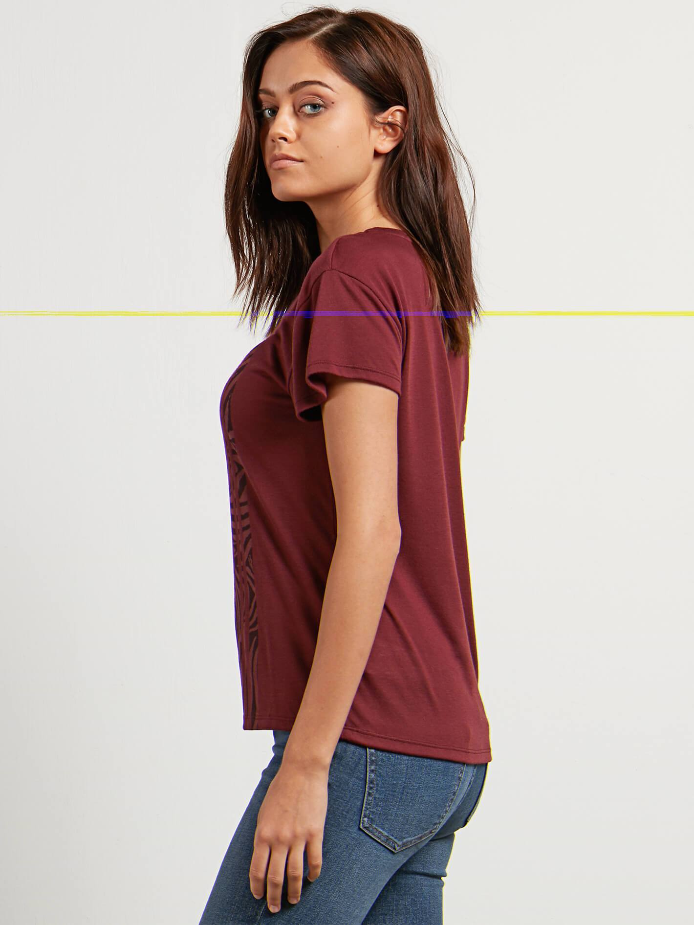 Easy Babe Rad 2 T-Shirt - Burgundy