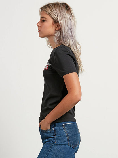Skullactic Wave T-Shirt - Black