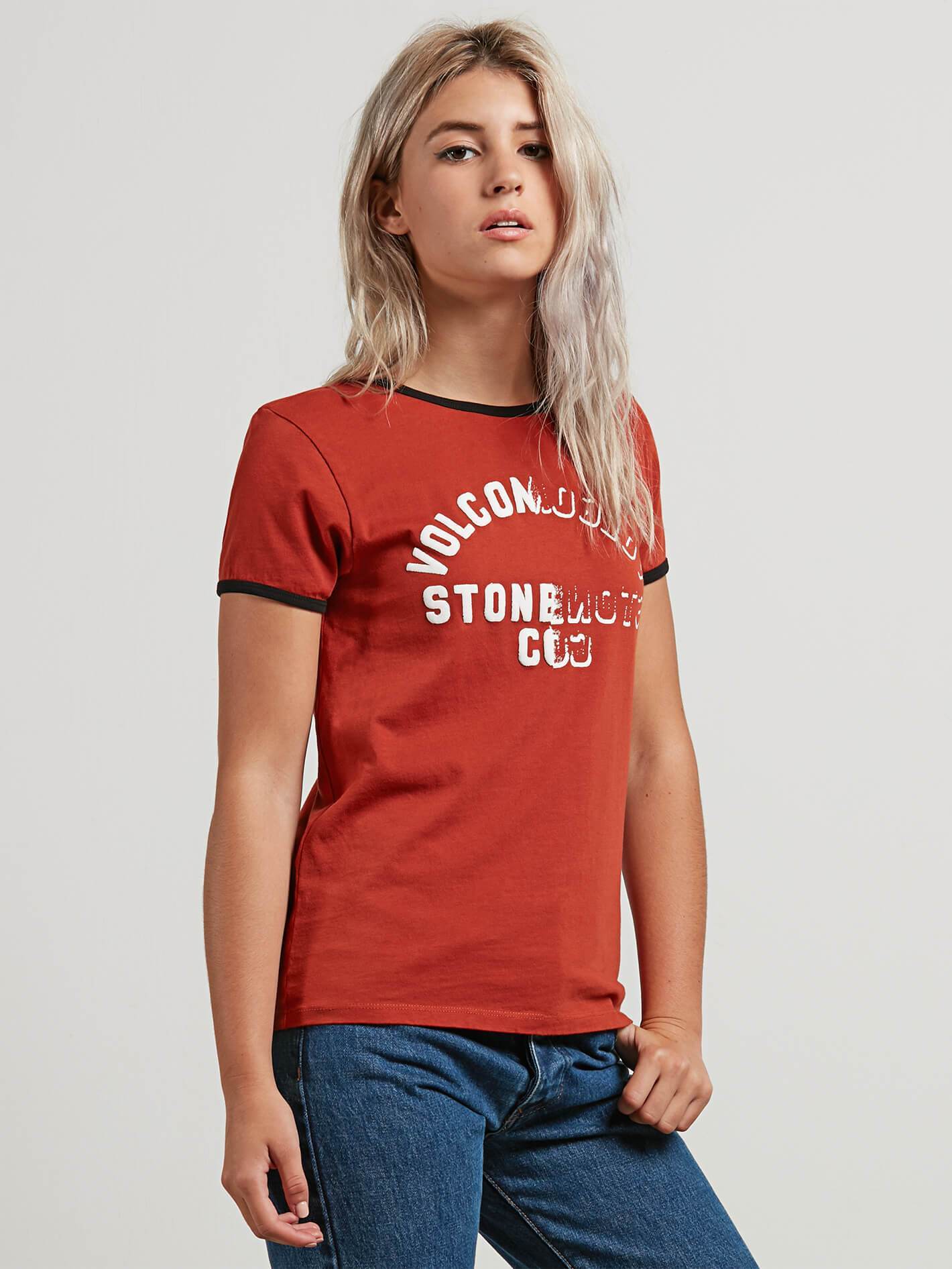 Keep Goin Ringer T-shirt - Copper