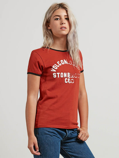 Keep Goin Ringer T-shirt - Copper
