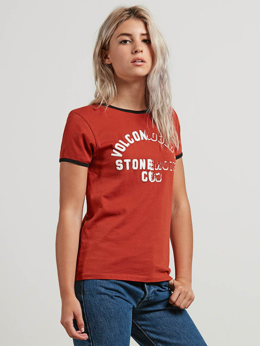Keep Goin Ringer T-shirt - Copper