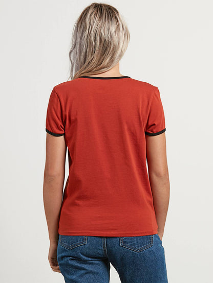 Keep Goin Ringer T-shirt - Copper