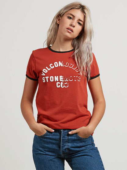 Keep Goin Ringer T-shirt - Copper