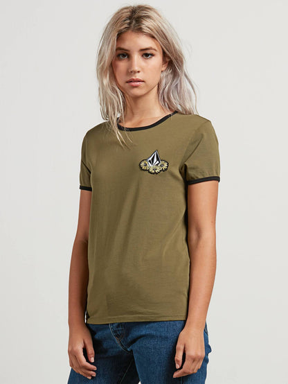 Keep Goin Ringer T-Shirt - Dark Camo