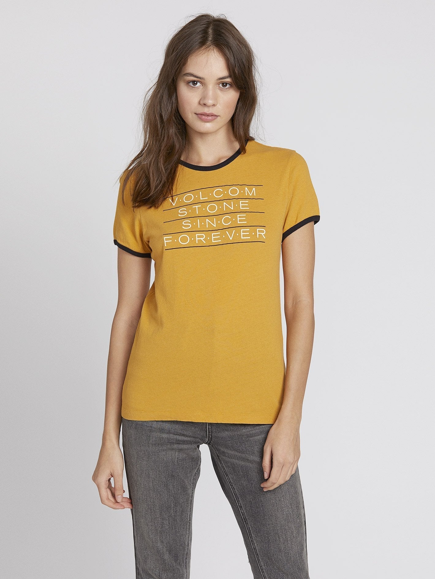 Keep Goin Ringer T-shirt - Dijon