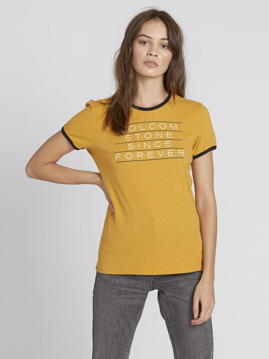 Keep Goin Ringer T-shirt - Dijon
