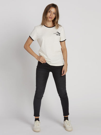 Keep Goin Ringer T-shirt - Star White