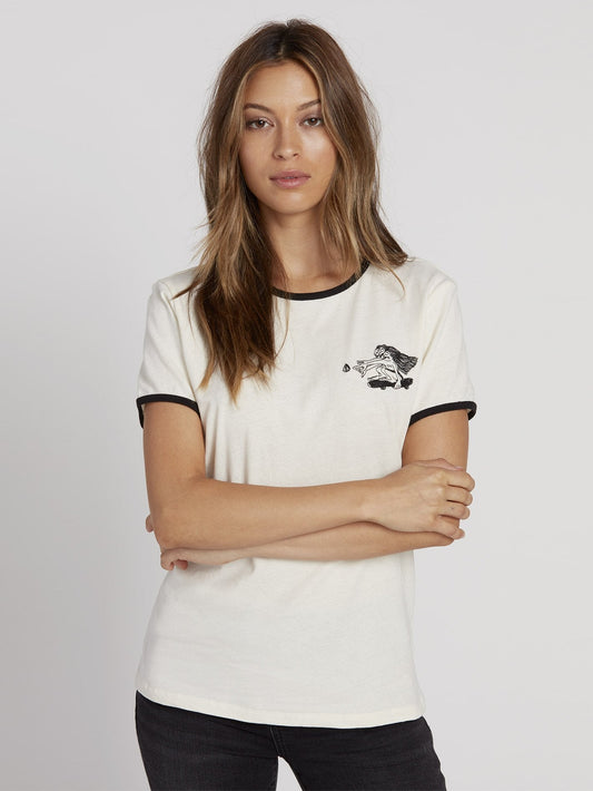 Keep Goin Ringer T-shirt - Star White