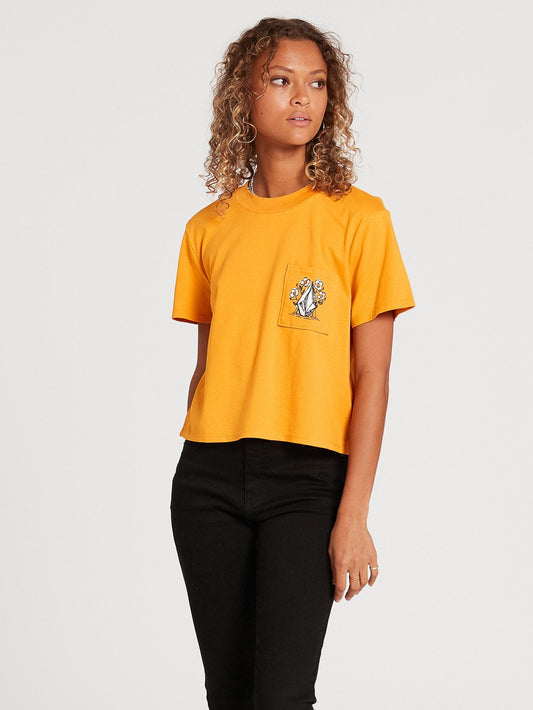 Pocket Dial T-shirt - VINTAGE GOLD