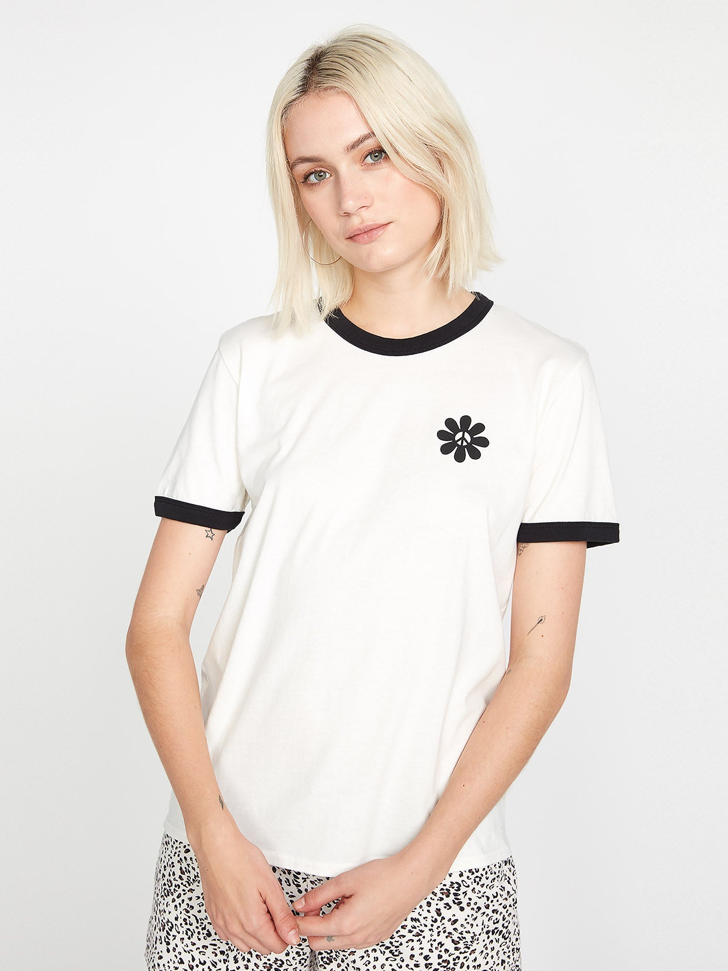 Truly Ringer T-shirt - STAR WHITE