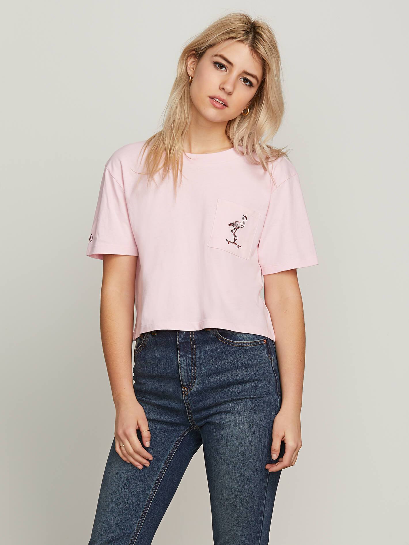 Pocket Dial Tee - Faded Pink