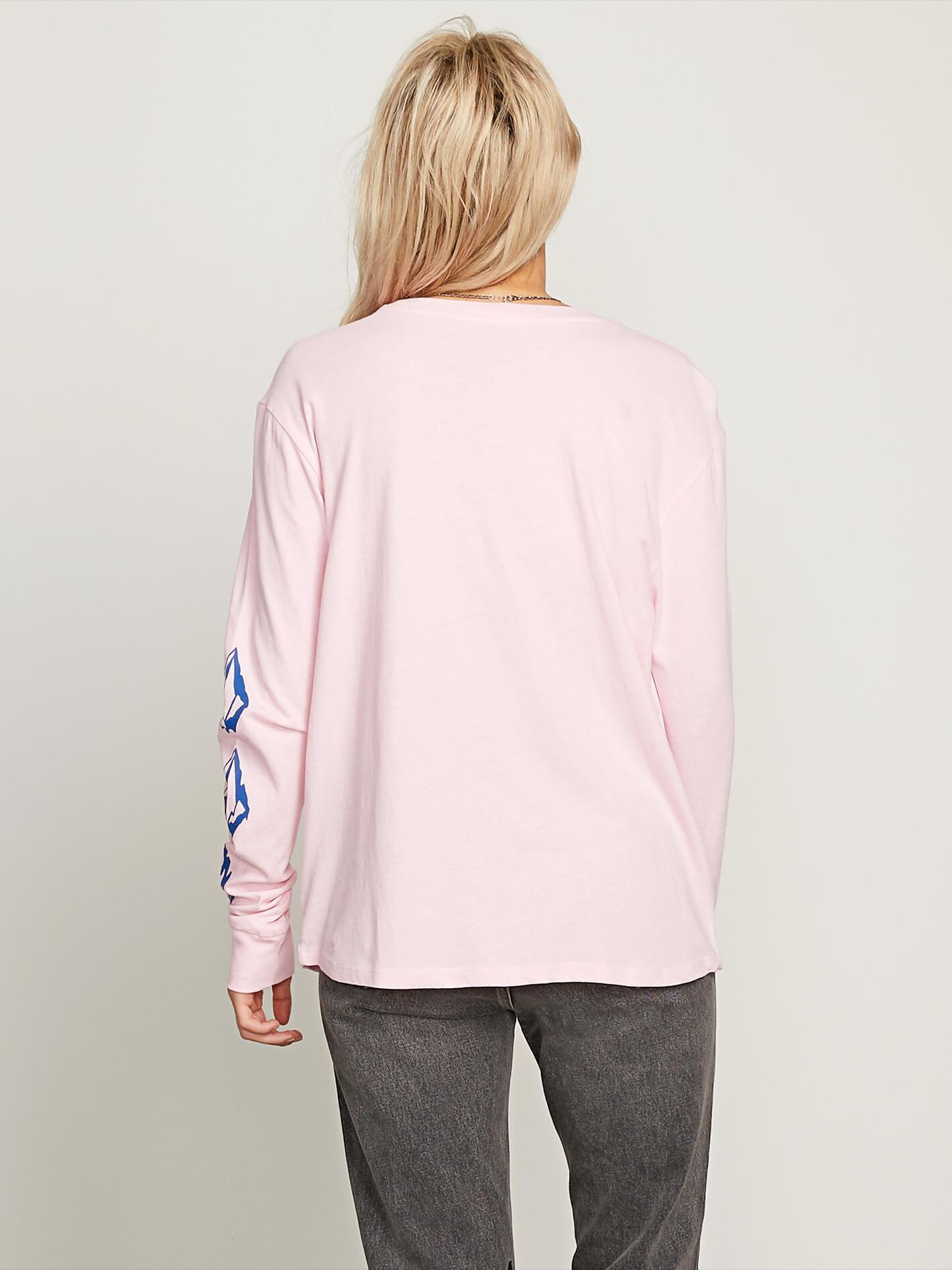 Arm Me Brat Long Sleeve Tee - Faded Pink
