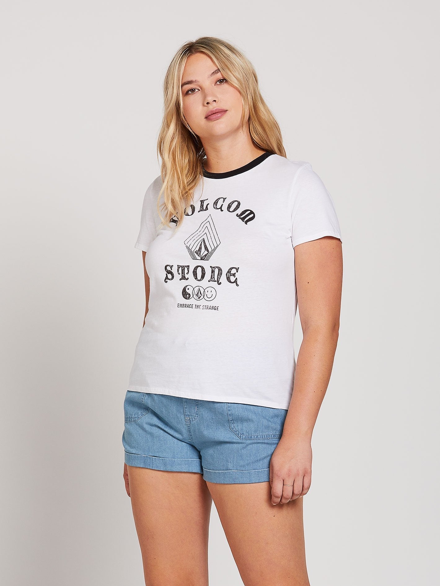 Stoked On Stone Tee - White
