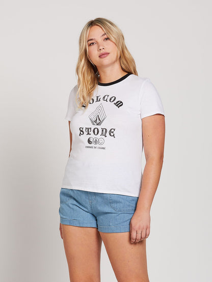 Stoked On Stone Tee - White