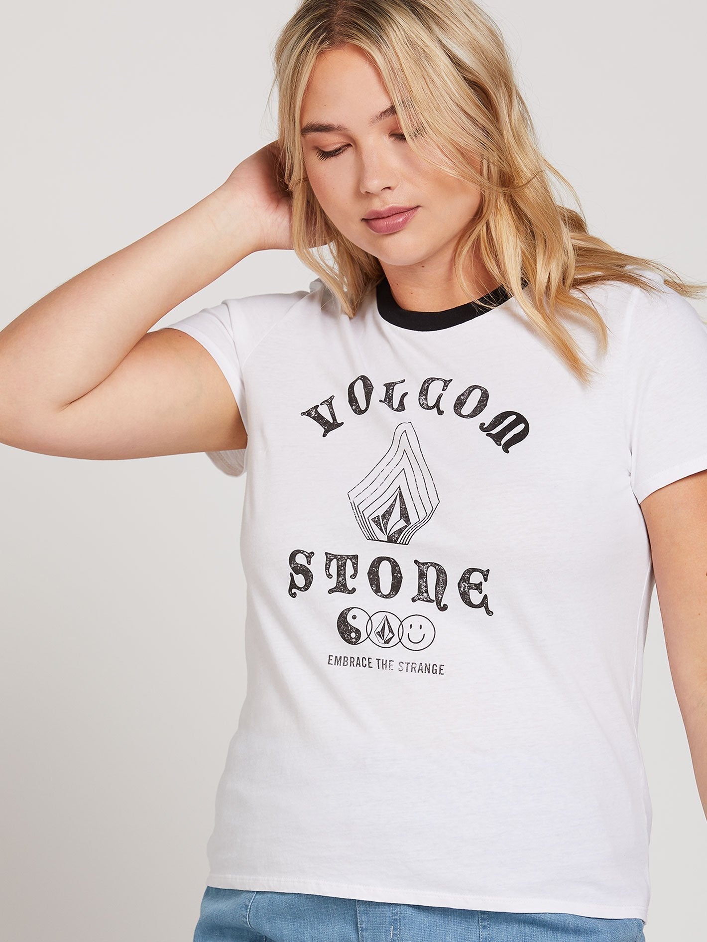 Stoked On Stone Tee - White