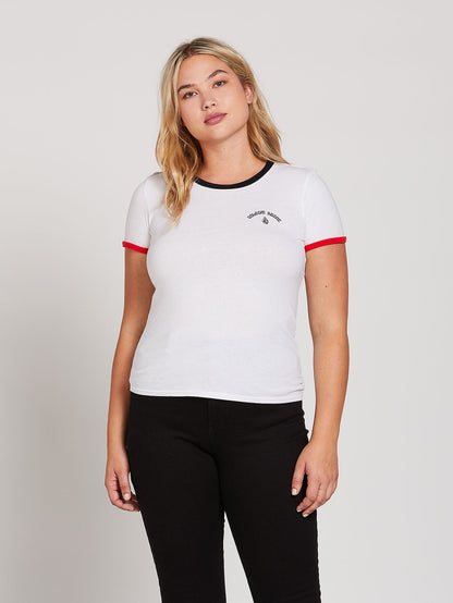 Go Faster Ringer - White