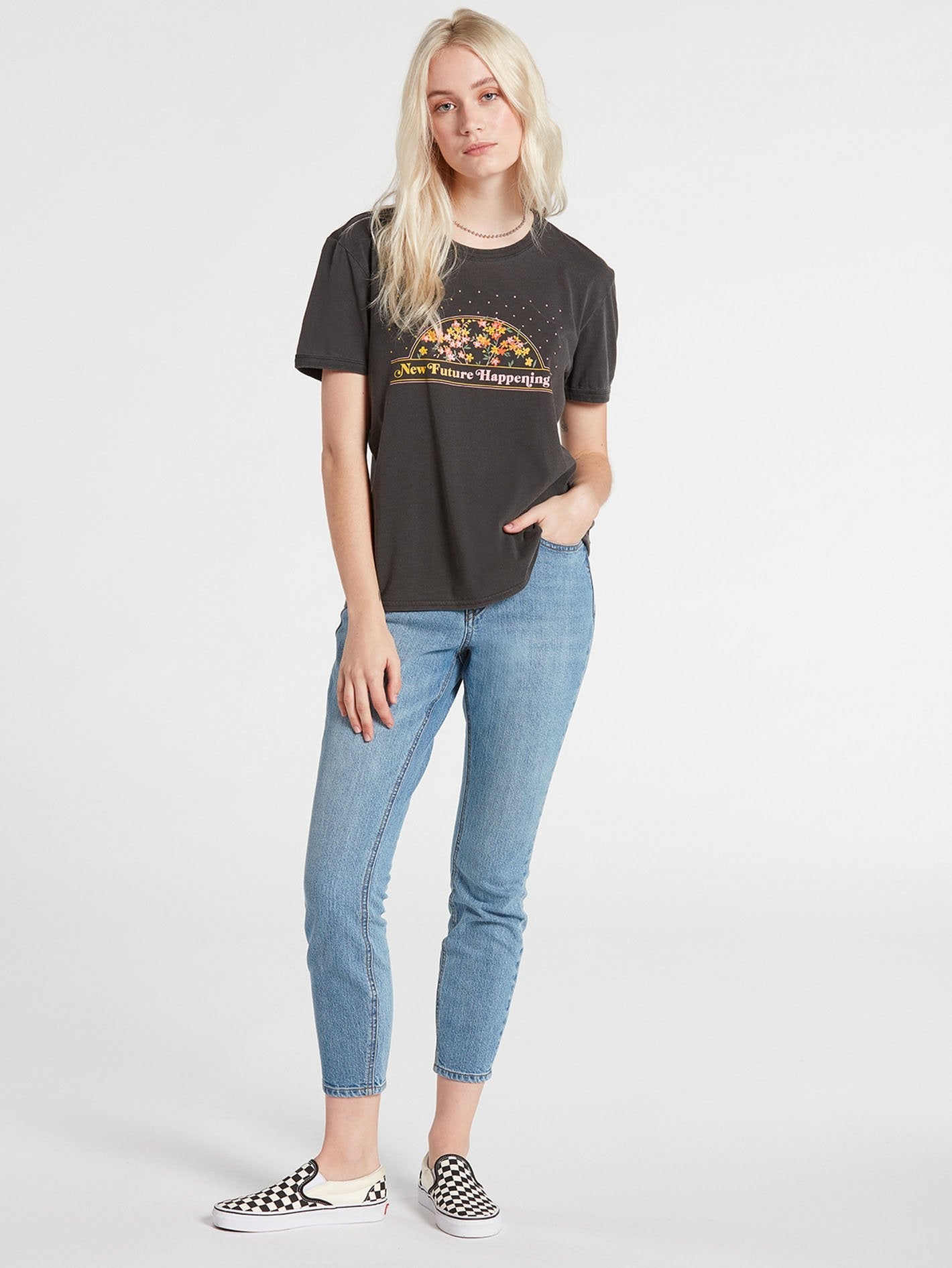 Truly Ringer T-shirt - BLACK