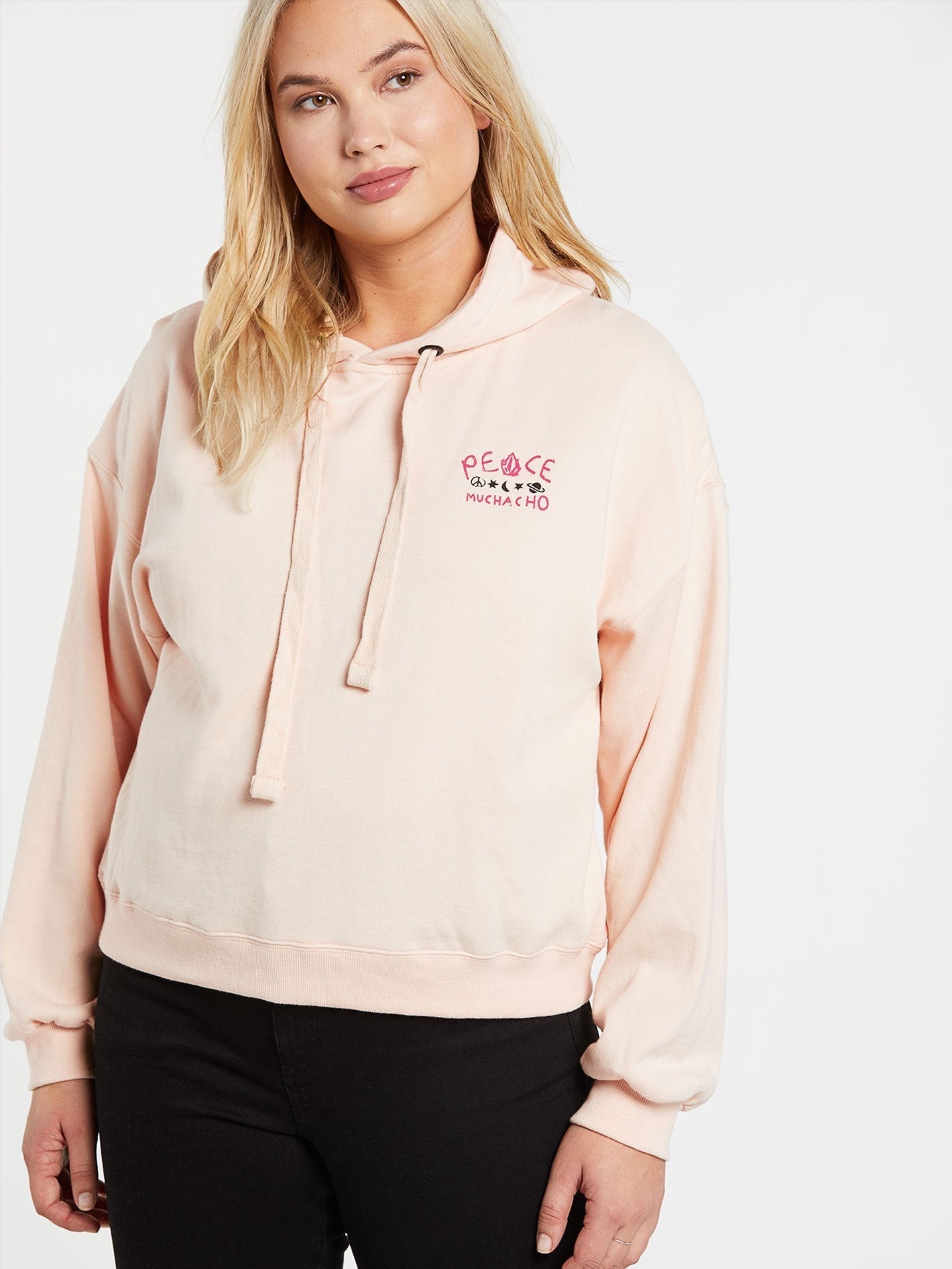 Ozzy Wave Hoodie - Light Peach