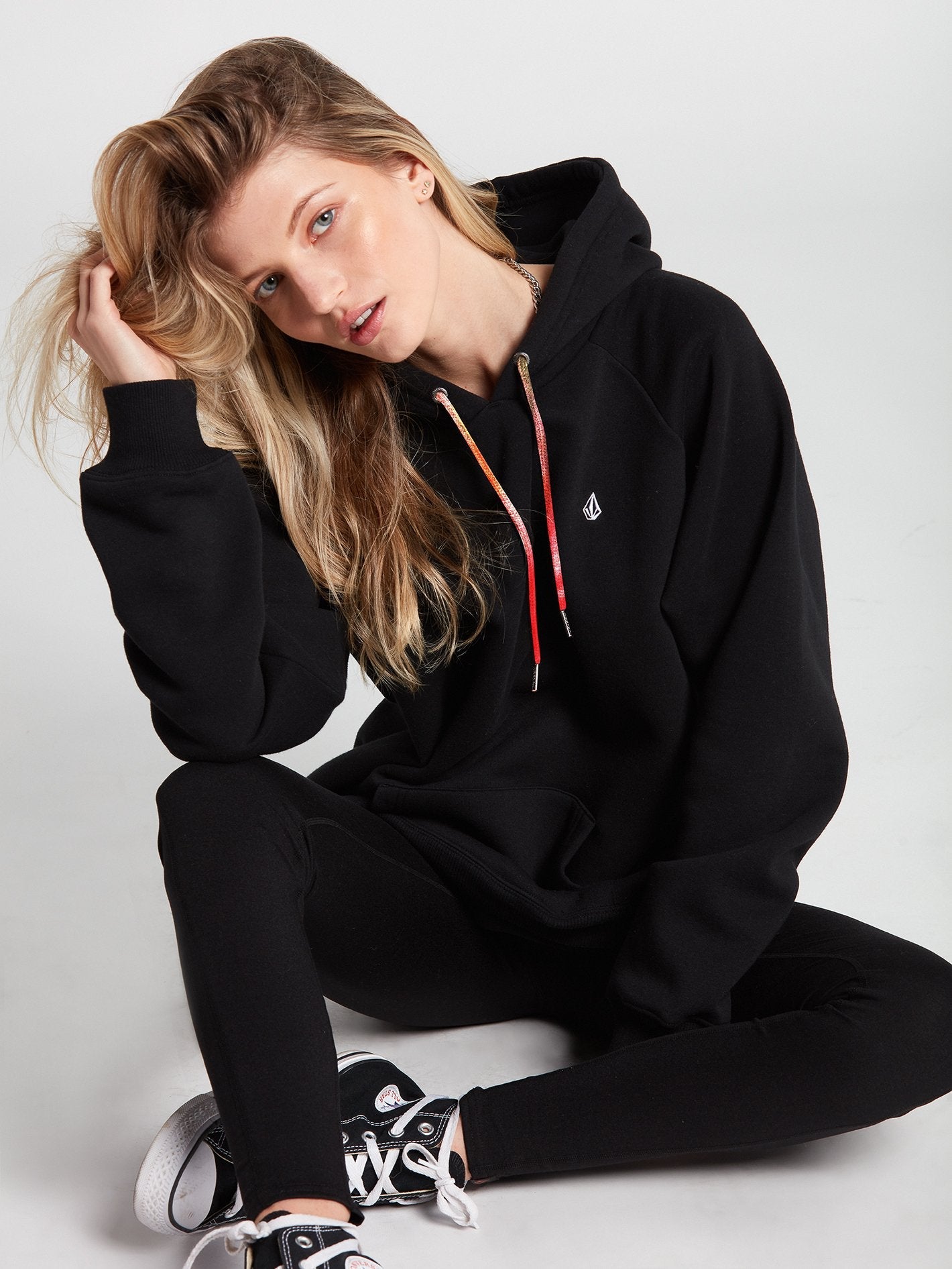 Truly Stoked Boyfriend Hoodie - BLACK-ESCAPE