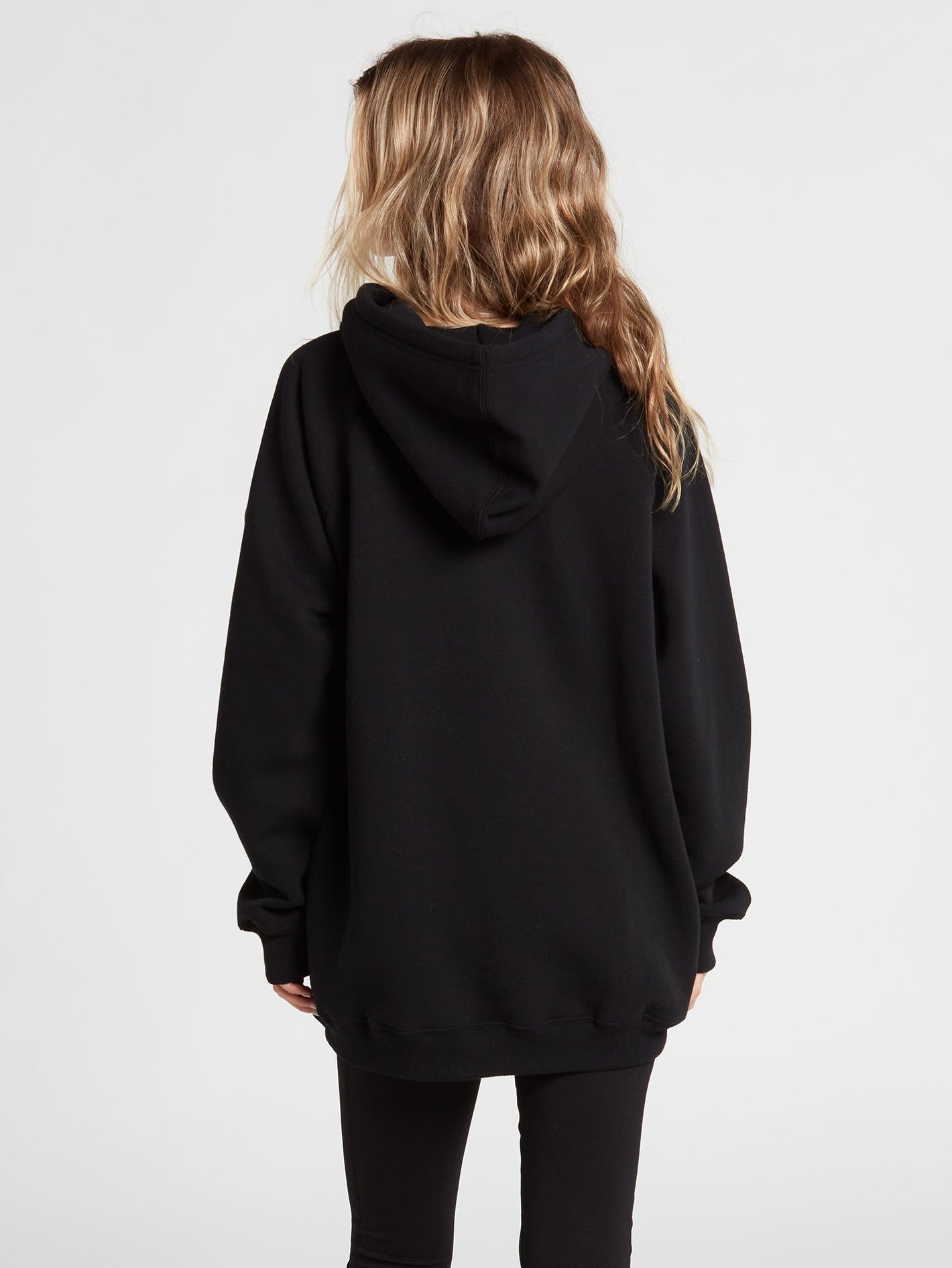 Truly Stoked Boyfriend Hoodie - BLACK-ESCAPE