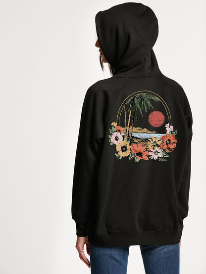 Truly Stoked Boyfriend Hoodie - Black