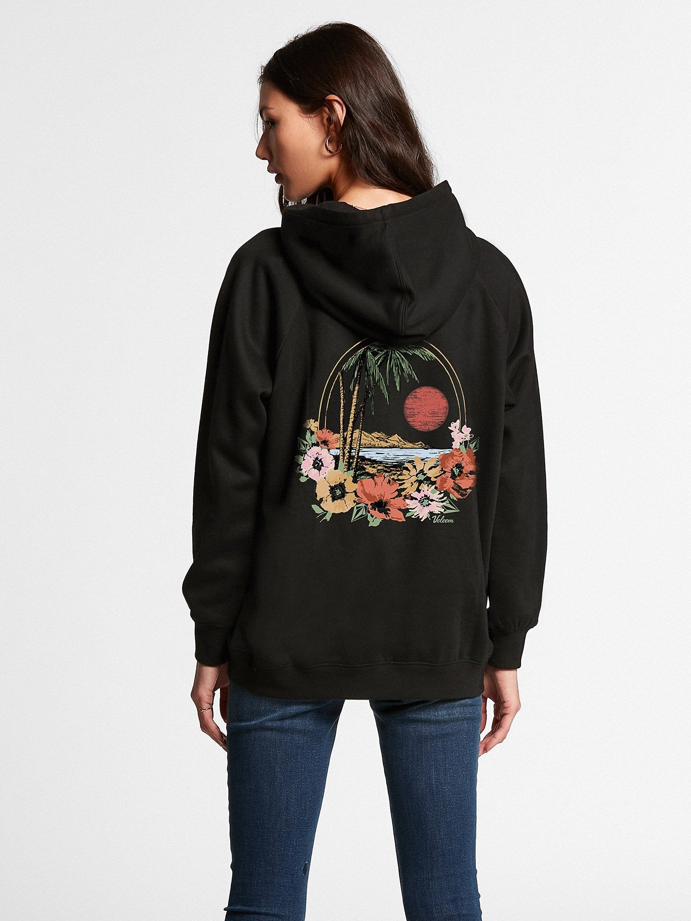 Truly Stoked Boyfriend Hoodie - Black