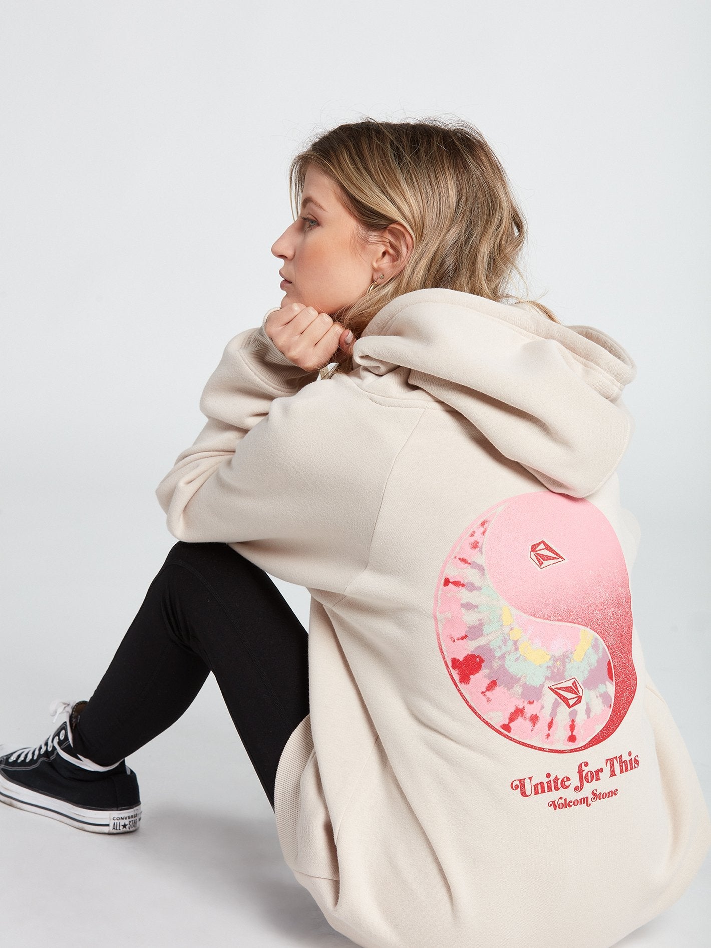 Truly Stoked Boyfriend Hoodie - BONE