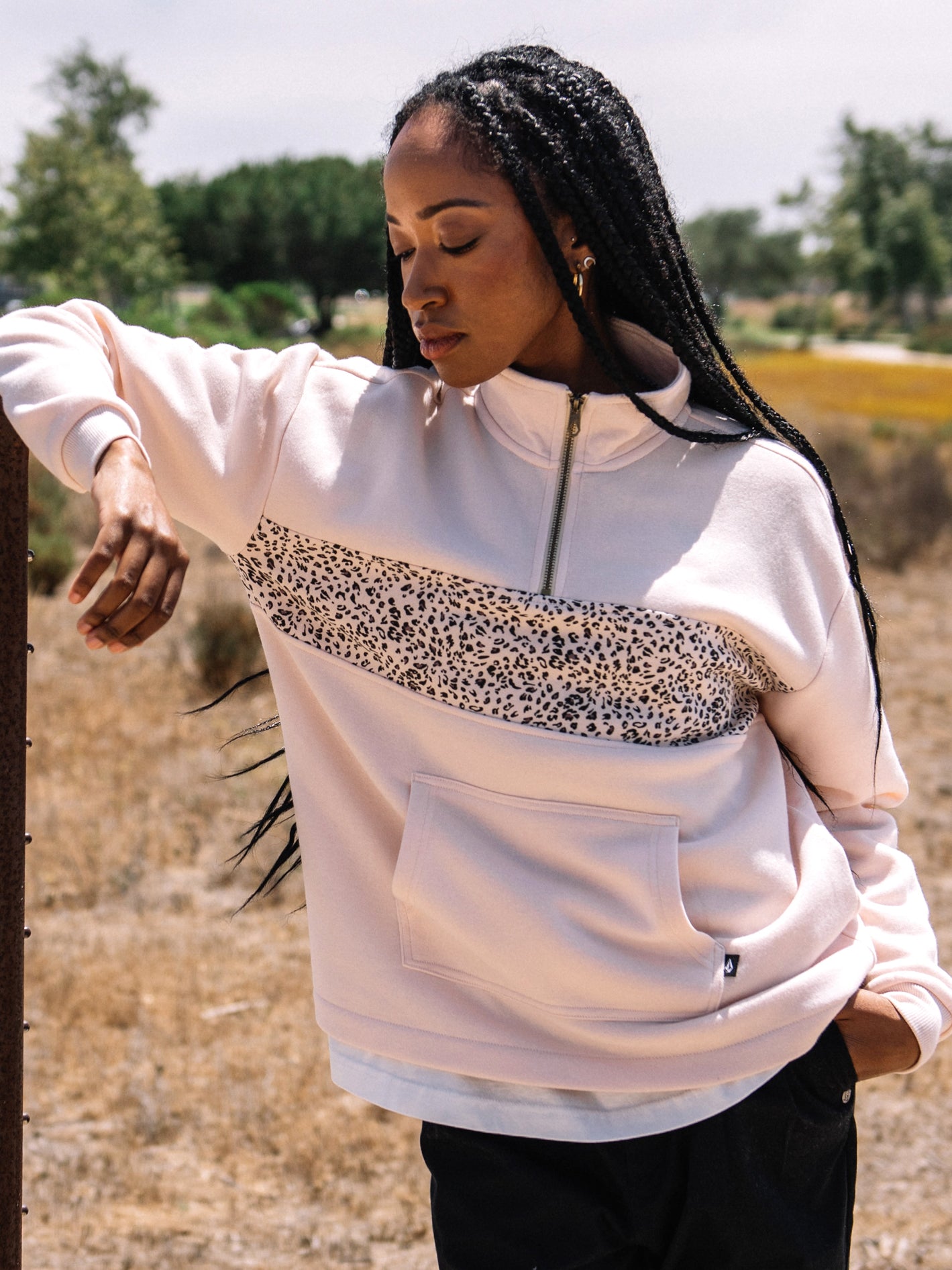 Stone Stacked Sweatshirt - SAND