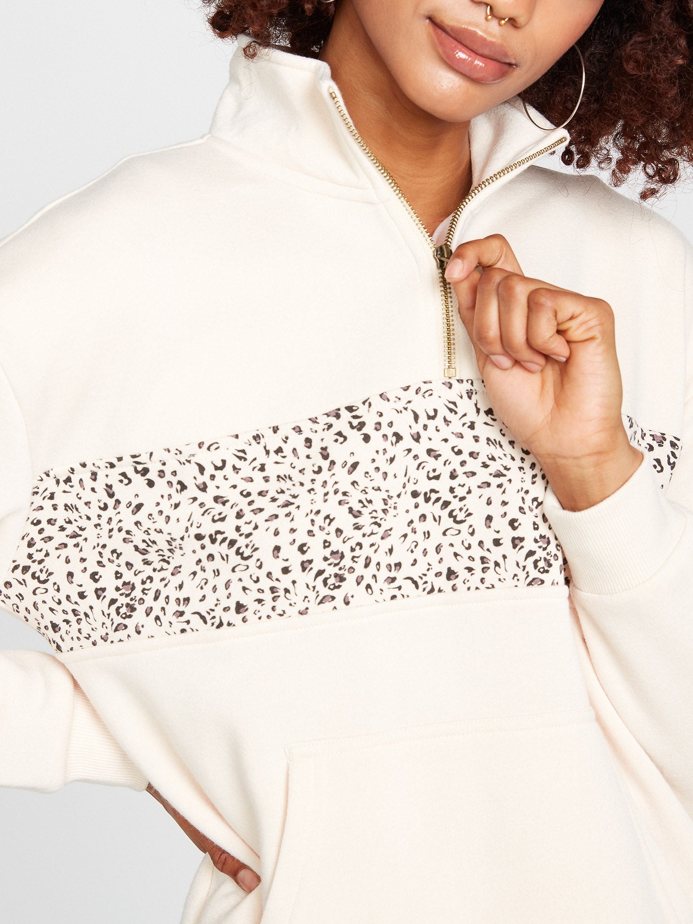Stone Stacked Sweatshirt - SAND