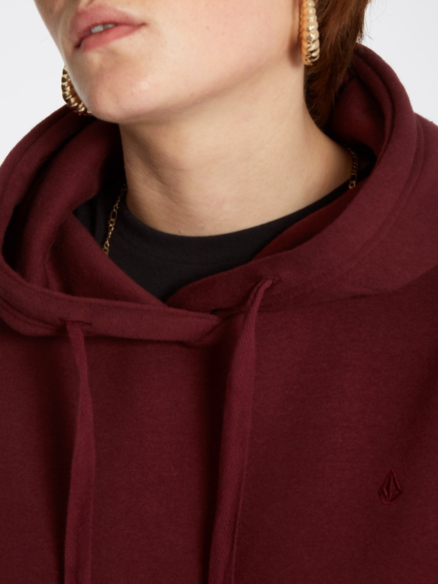 Stone Heart Ii Hoodie - BURGUNDY
