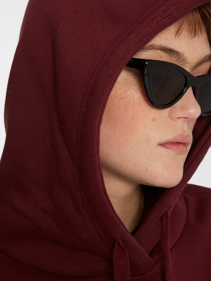 Stone Heart Ii Hoodie - BURGUNDY