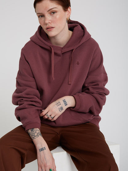 Stone Heart Ii Hoodie - EGGPLANT