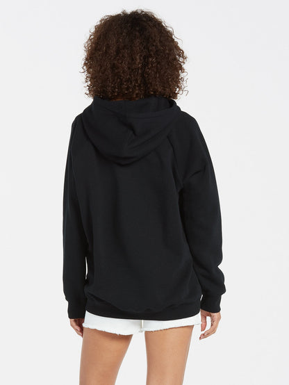 Truly Stoked Boyfriend Hoodie - BLACK