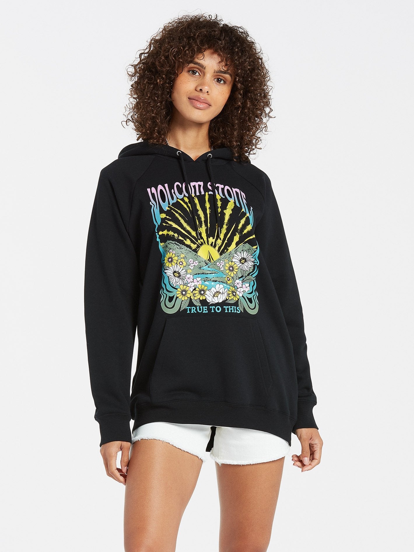 Truly Stoked Boyfriend Hoodie - BLACK