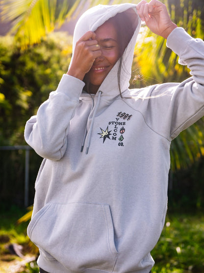 Truly Stoked Boyfriend Hoodie - MOONBEAM