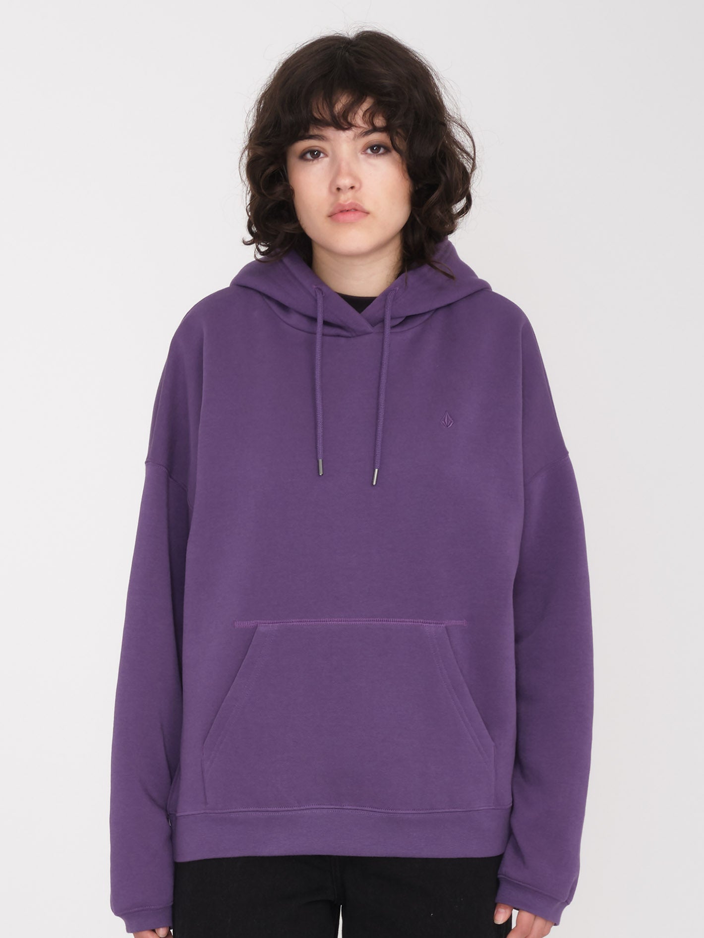 Stone Heart Up Hoodie - DEEP PURPLE