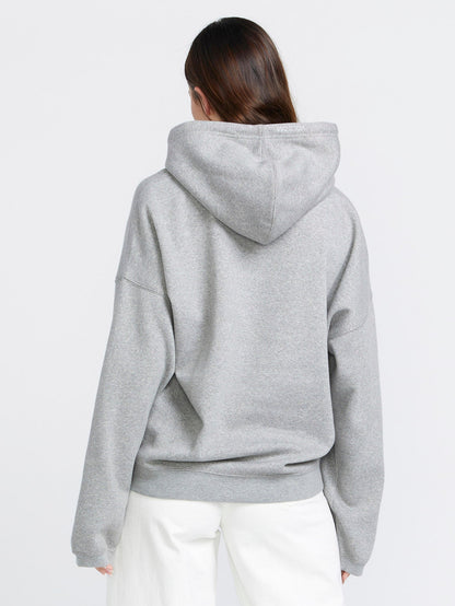 Stone Heart Up Hoodie - HEATHER GREY