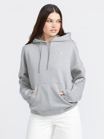 Stone Heart Up Hoodie - HEATHER GREY