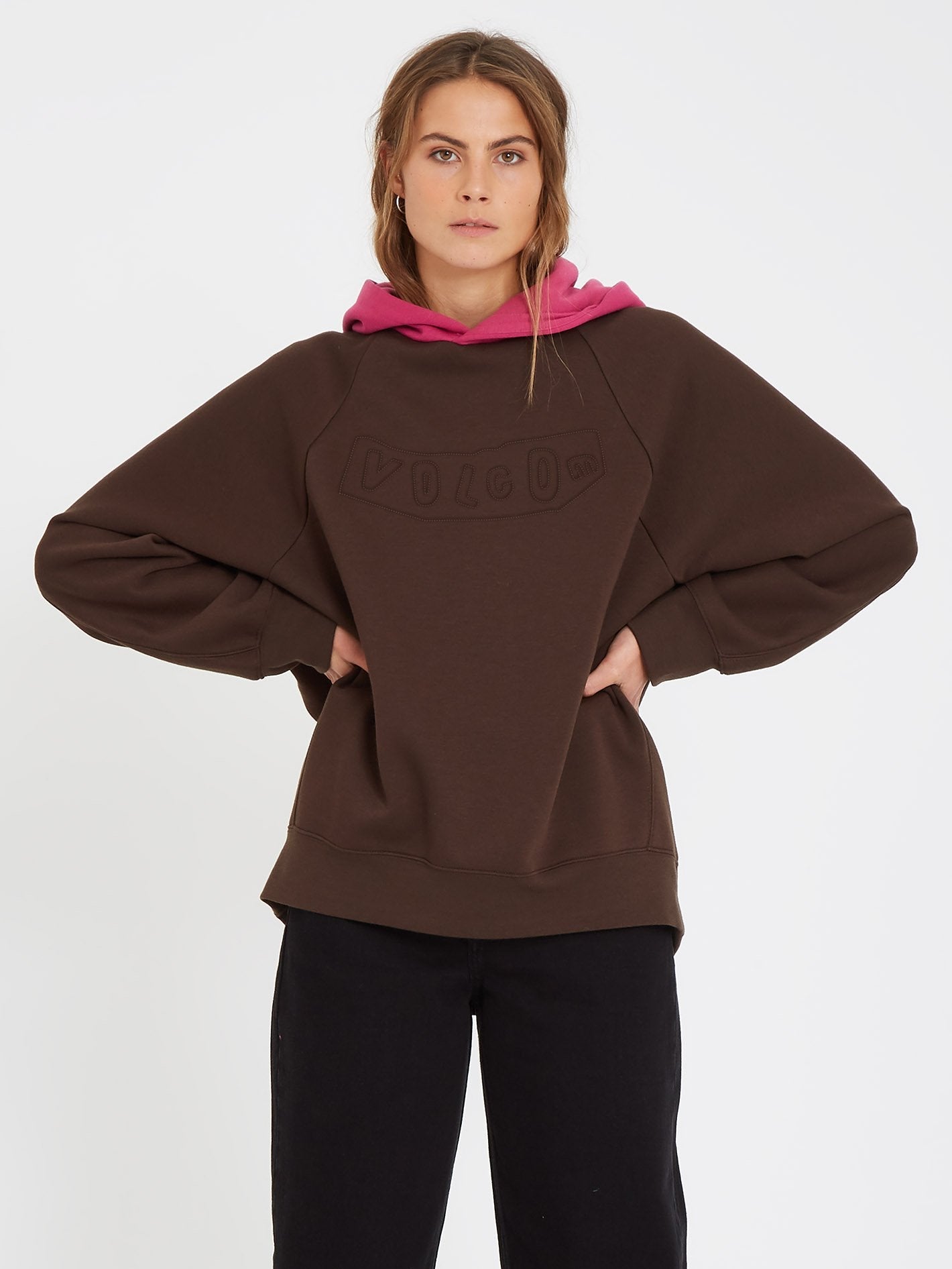 Weirdi Hoodie - DARK BROWN