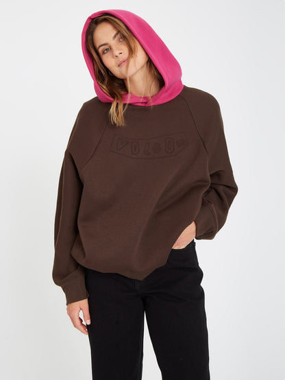 Weirdi Hoodie - DARK BROWN