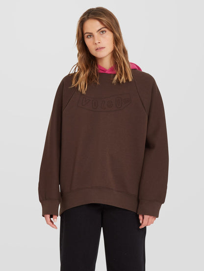 Weirdi Hoodie - DARK BROWN