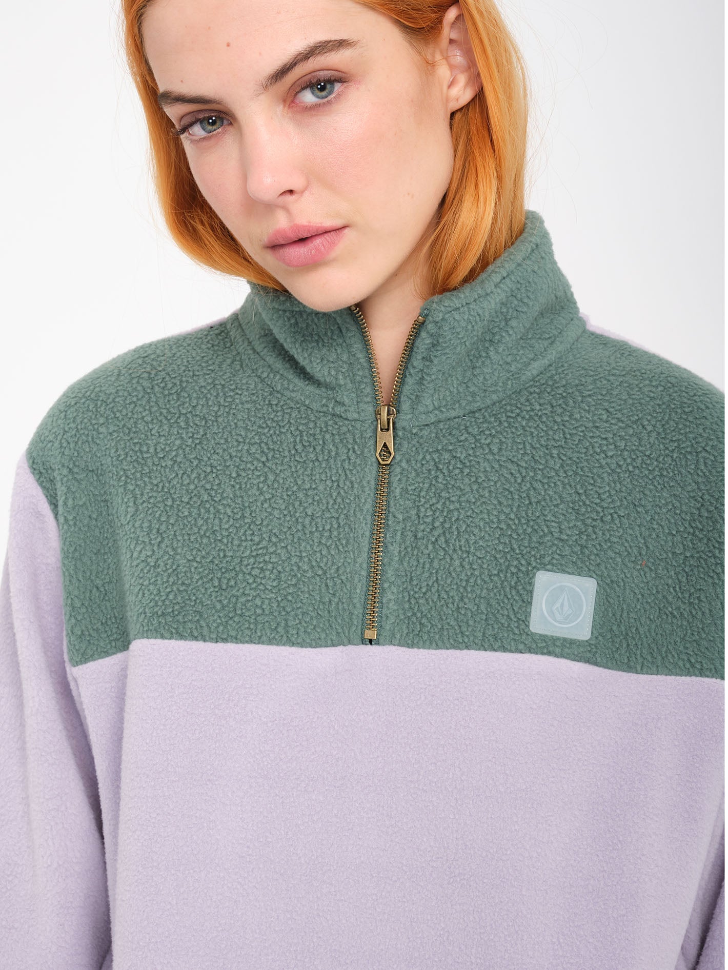 Pheelin It Mock Neck Sweatshirt - Lavender