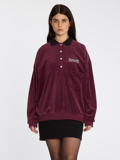 Velroots Polo - BURGUNDY