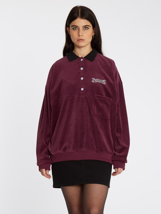 Velroots Polo - BURGUNDY