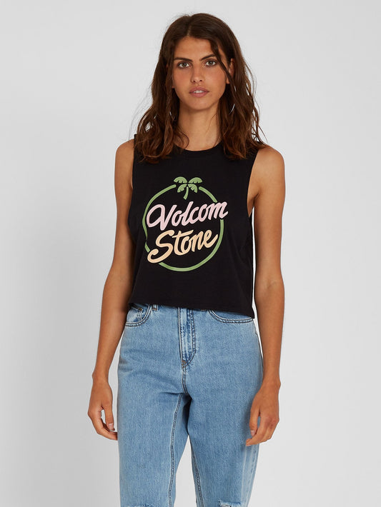 Stone Hour Crop Tank - Black