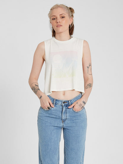 Stone Hour Crop Tank - Star White