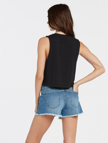 Stone Hour Crop Tank - BLACK