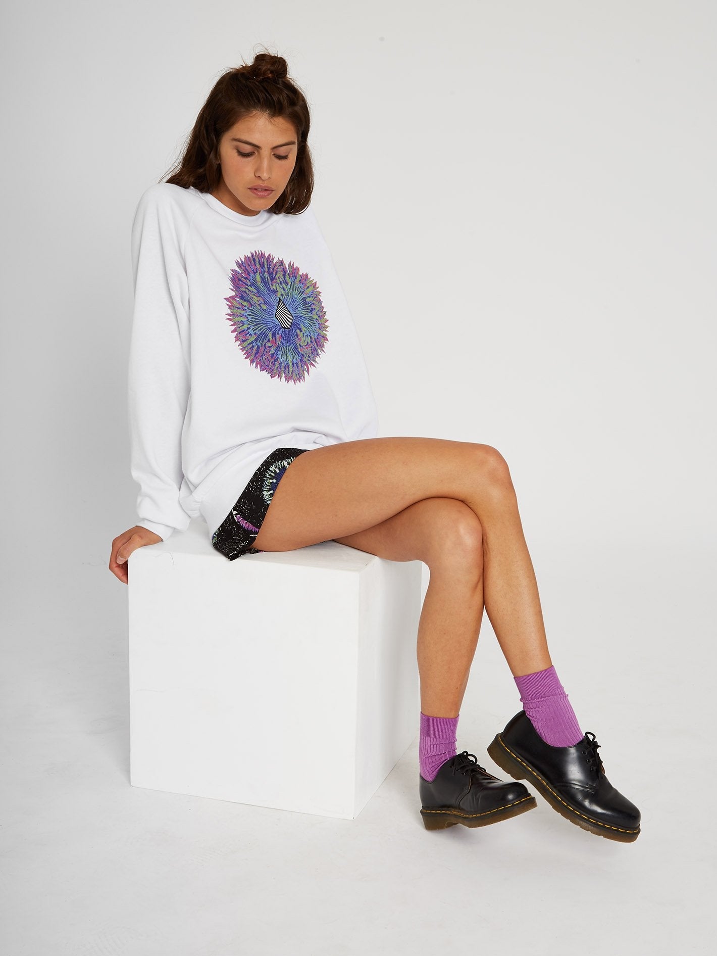 Coral Morph Sweatshirt - White